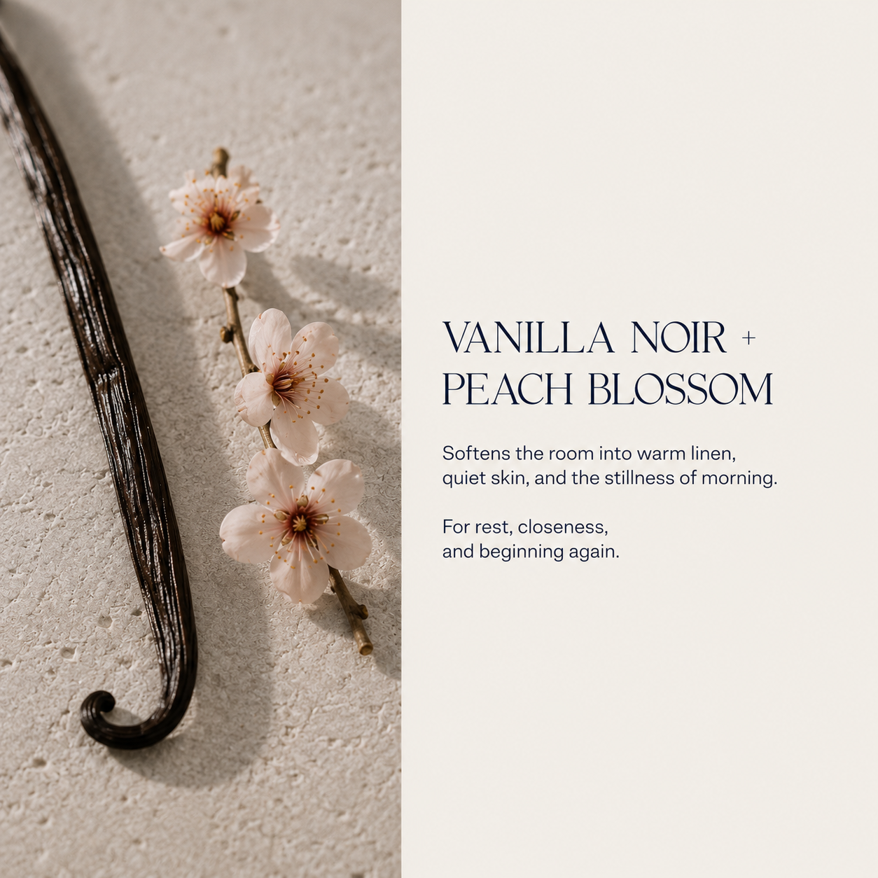 Vanilla Noir + Peach Blossom Room/ Linen Spray