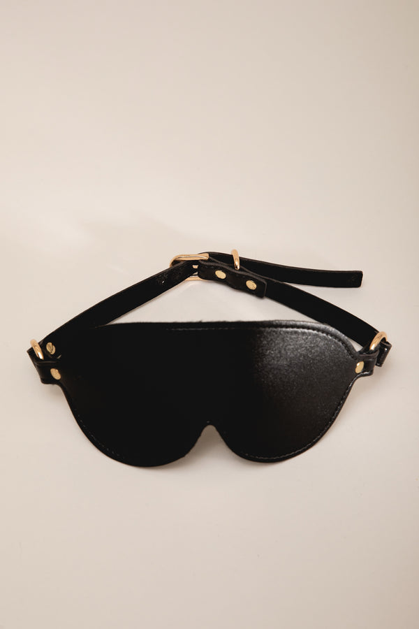 EROS LEATHER BLINDFOLD.